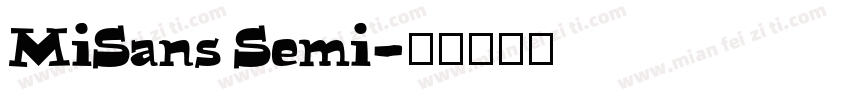 MiSans Semi字体转换